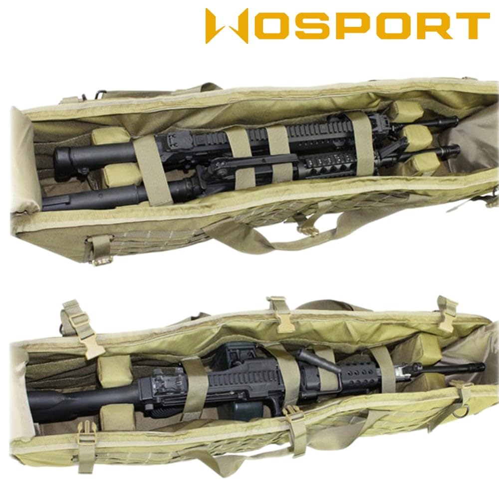 Amazon | WOSPORT M249ライフルガンケース TAN | ガンケース 通販